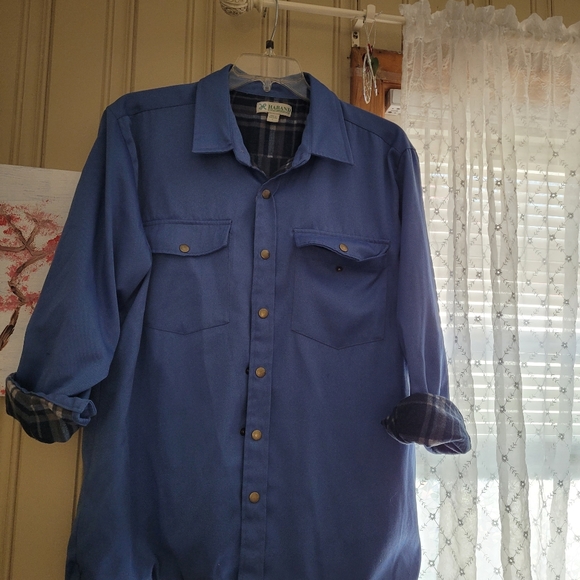 cornflower blue shacket - Picture 8 of 8